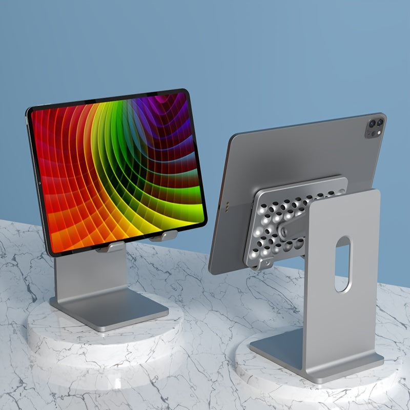Ergonomic Tablet Stand Holder - Elevate Your Workspace with Universally Compatible Design, Fits iPad Pro, iPhone, and Android Devices, and Frees Up Desk Space