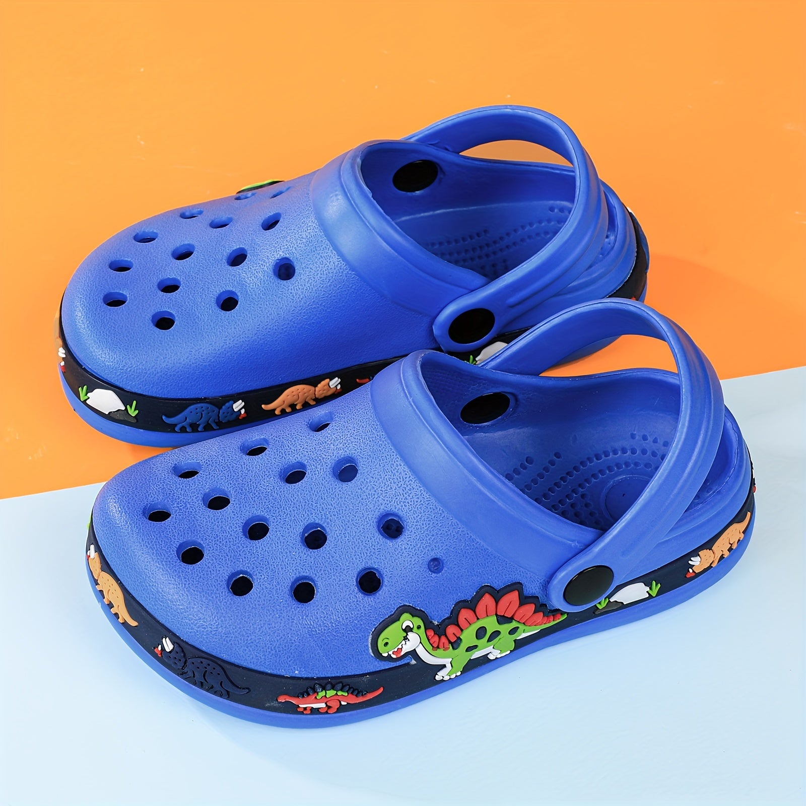 Youngsters' Dinosaur & Unicorn EVA Sandals with Ankle Strap - Anti-Slip Thick Sole, Breathable Summer Beach Garden Shoes for Youngsters & Youngsters, Soft Cushioned Low-Top Slippers (Grey & Pink), Allseason Footwear | Cartoon