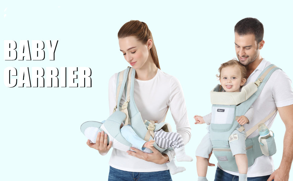 Baby Carrier Waist Stool With Storage Bag, Kangaroo Shoulder Swaddle Sling Infant Kid Wrap Ergonomic Backpack Hipseat For 3-36 Months Baby Christmas, Halloween, Thanksgiving Day Gift