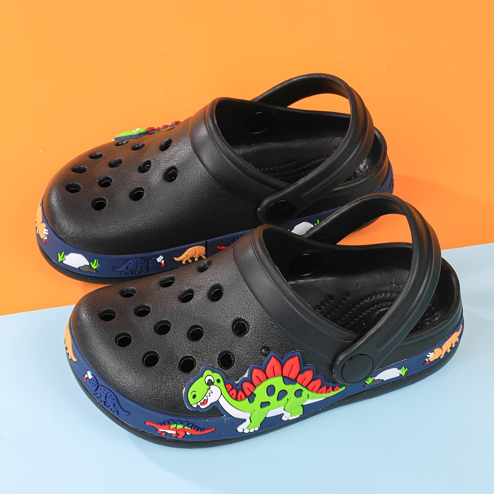 Youngsters' Dinosaur & Unicorn EVA Sandals with Ankle Strap - Anti-Slip Thick Sole, Breathable Summer Beach Garden Shoes for Youngsters & Youngsters, Soft Cushioned Low-Top Slippers (Grey & Pink), Allseason Footwear | Cartoon