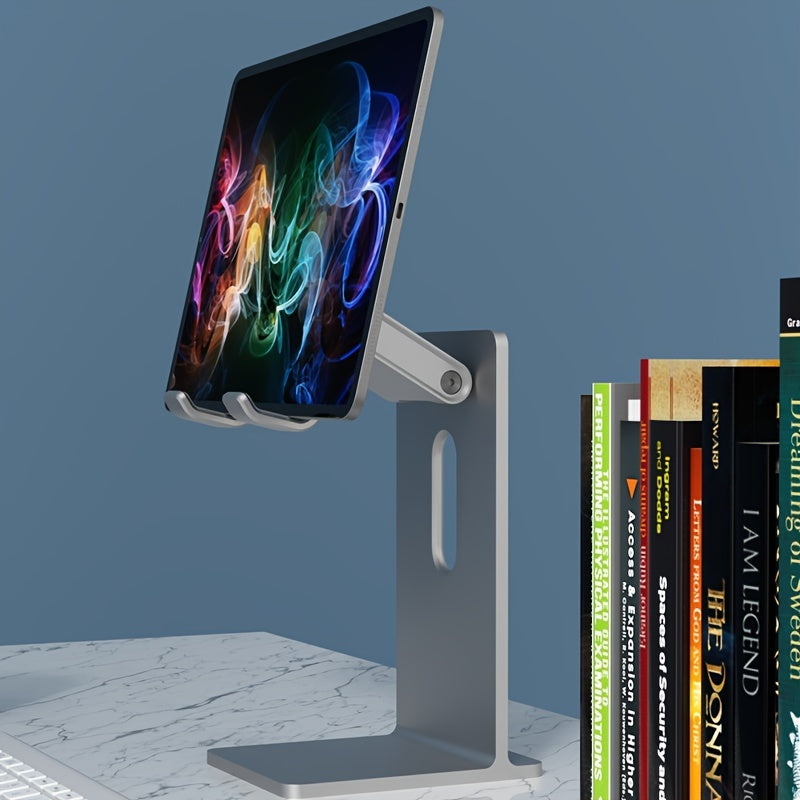 Ergonomic Tablet Stand Holder - Elevate Your Workspace with Universally Compatible Design, Fits iPad Pro, iPhone, and Android Devices, and Frees Up Desk Space