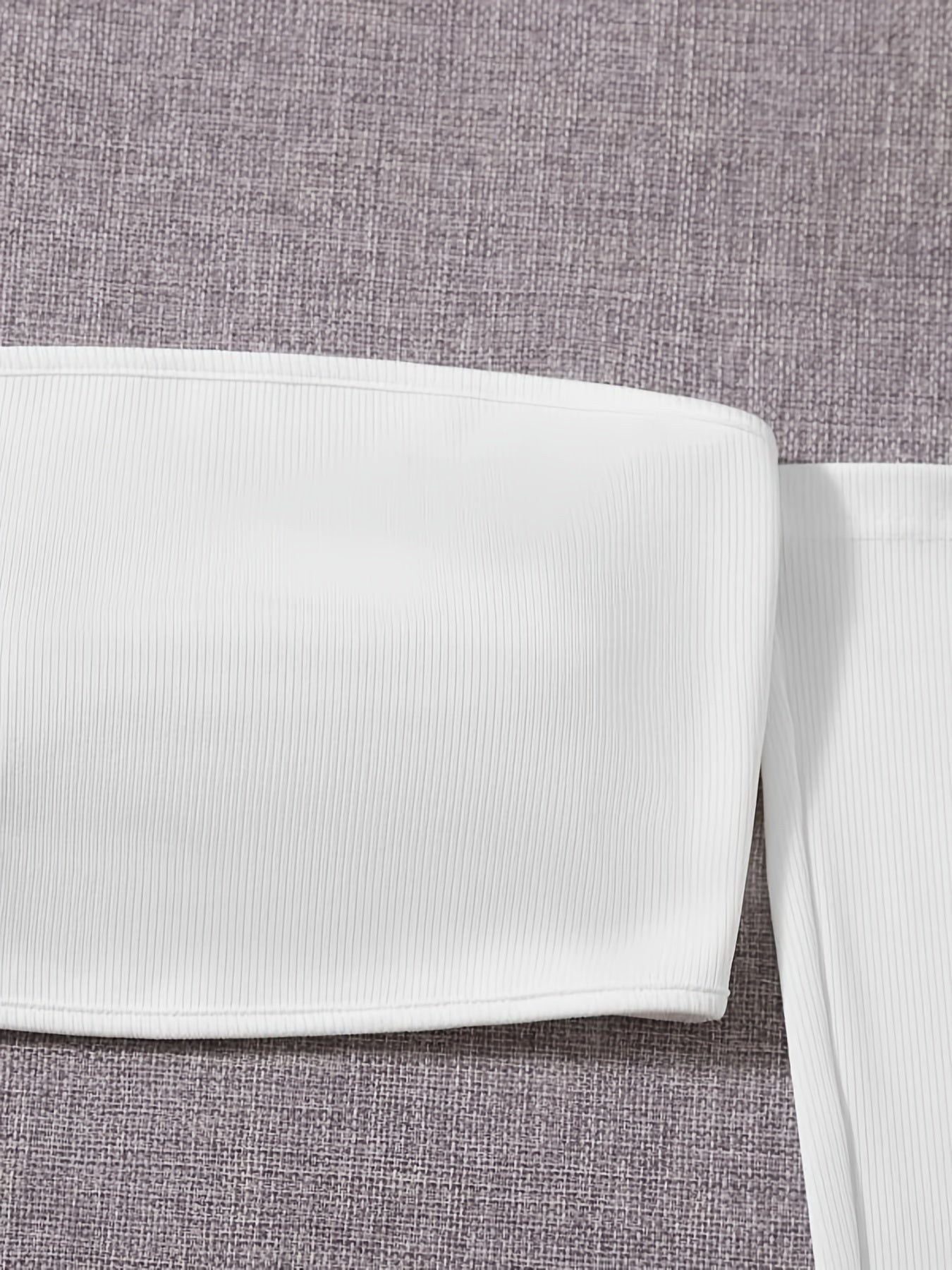 Women's Off-Shoulder Short Crop Top - Slim-Fit Sleeve Stretchy Shirt, Solid Black All-Season Versatile Top for Casual & Formal Outfits, Machine Washable Elegant Women's Fashion Apparel