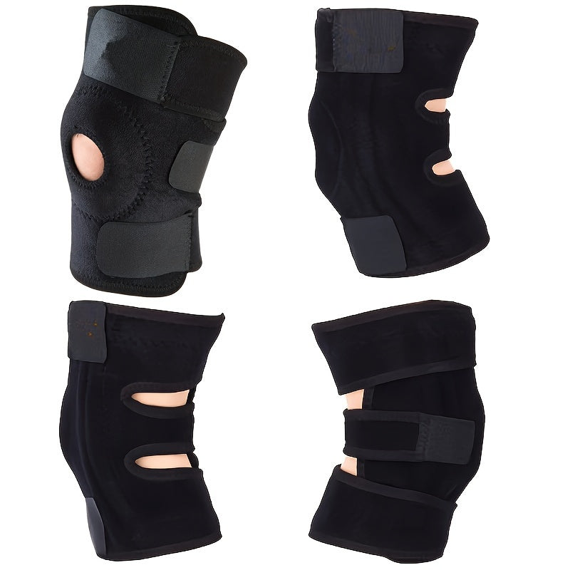 1pc Knee Support Brace for Sports - Patella Bandage Strap Injury Prevention - Fits Up to 70kg - Comfortable and Breathable Knee Protector, kneepad