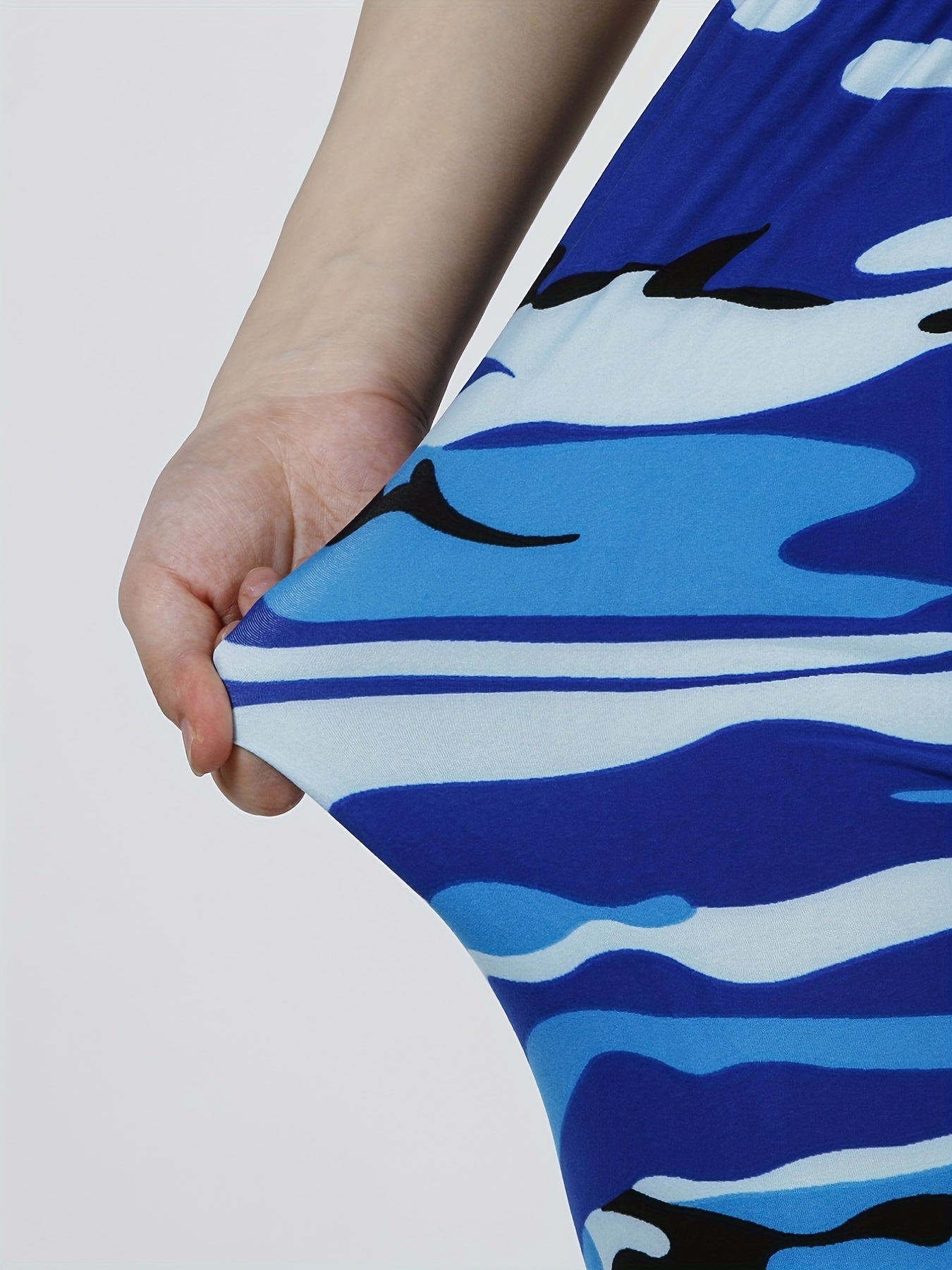 Women's Leggings Floral Printed Pants Casual High Waist Sweatpants Leggings