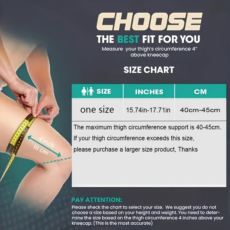 1pc Knee Support Brace for Sports - Patella Bandage Strap Injury Prevention - Fits Up to 70kg - Comfortable and Breathable Knee Protector, kneepad