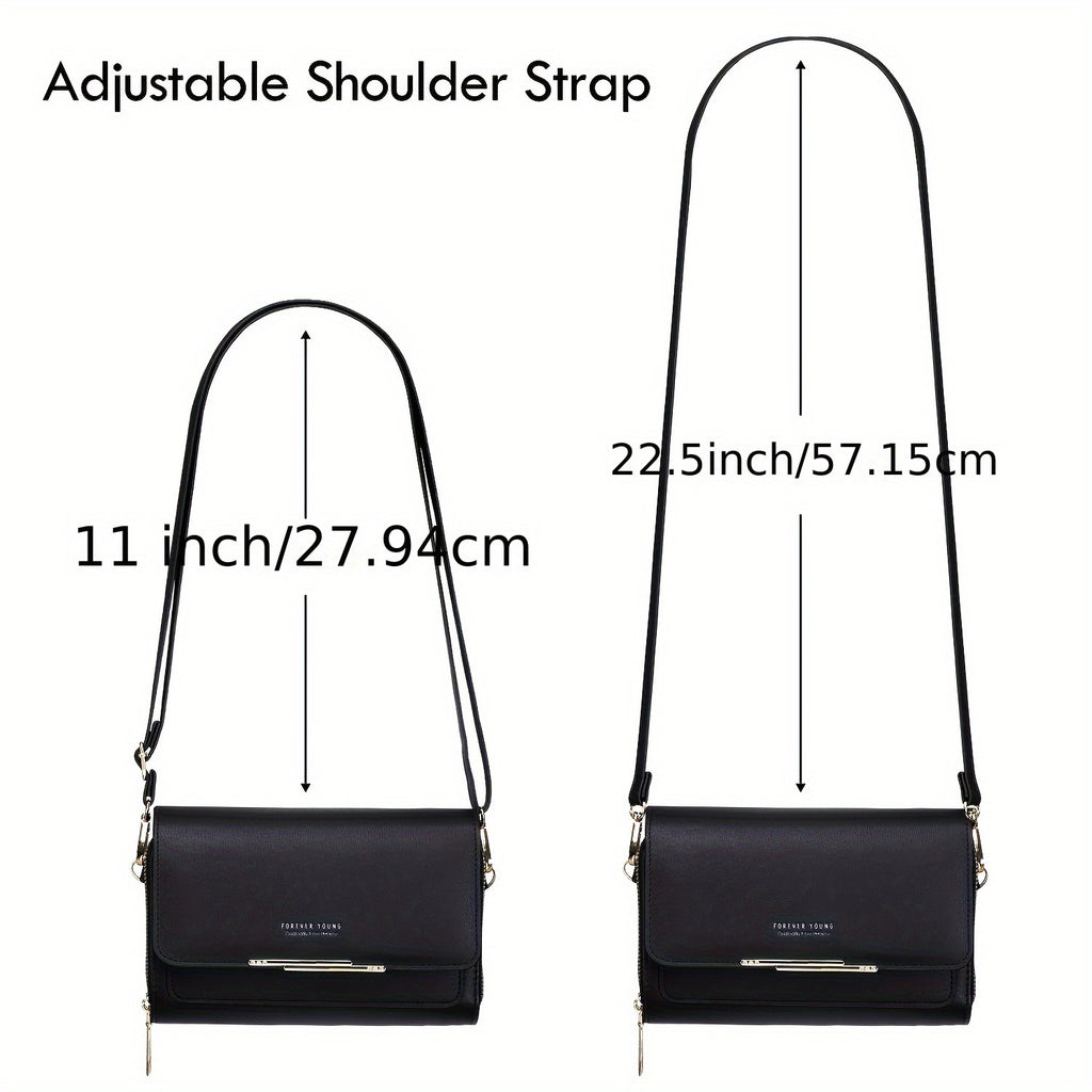 Women's Small Messenger Shoulder Bag Mobile Phone Bag Card Holder Wallet Handbag