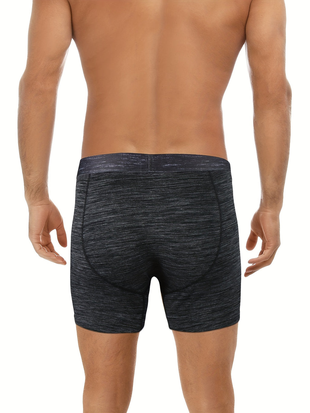 5-Pack CONKEND Men'S Bamboo Rayon Boxer Briefs, Camo Pattern, Medium Stretch Knit Fabric, 92% Viscose 8% Elastane, Breathable Tagless with Waistband, 15.24cm with Fly