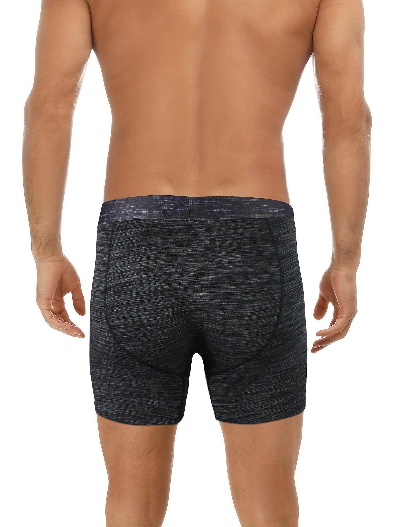 5-Pack CONKEND Men'S Bamboo Rayon Boxer Briefs, Camo Pattern, Medium Stretch Knit Fabric, 92% Viscose 8% Elastane, Breathable Tagless with Waistband, 15.24cm with Fly