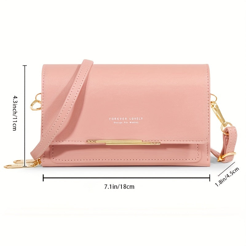 Women's Small Messenger Shoulder Bag Mobile Phone Bag Card Holder Wallet Handbag