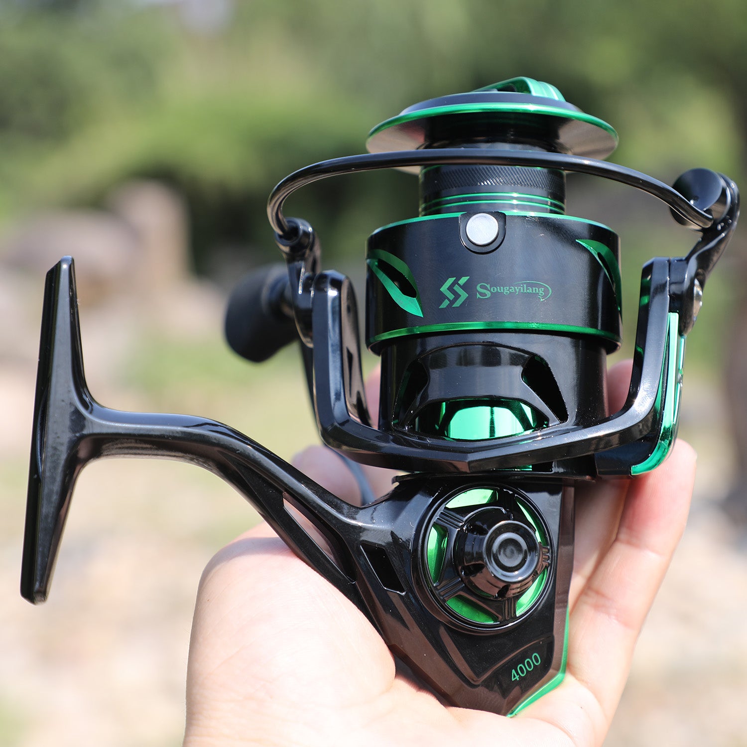 Sougayilang Spinning Fishing Reel - Lightweight 6, 2:1 High-Speed Gear Ratio, Aluminum Alloy Construction, Ergonomic Handle & Adjustable Drag, Mixed Colors for Freshwater & Saltwater Fishing, Ideal Gift for Anglers, Fishing R