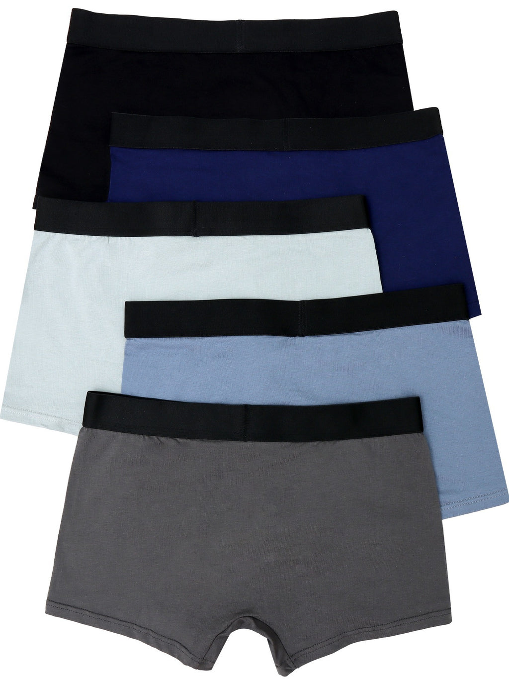 5pcs Men'S Boxer Briefs Underwear, Multicolor Set