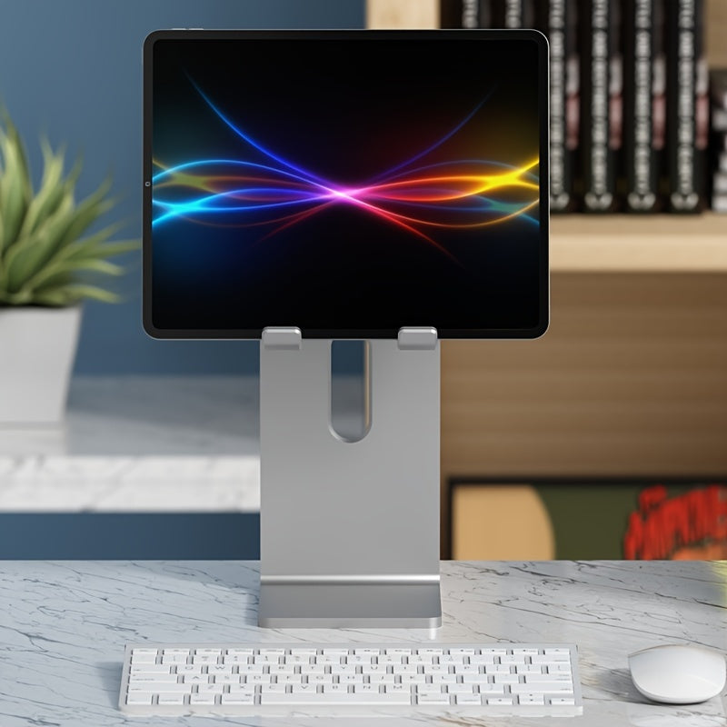 Ergonomic Tablet Stand Holder - Elevate Your Workspace with Universally Compatible Design, Fits iPad Pro, iPhone, and Android Devices, and Frees Up Desk Space