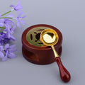 1 Brown Wax Seal Stove And 1 Brown Wax Seal Spoon Great For Embellishment Of Christmas Cards