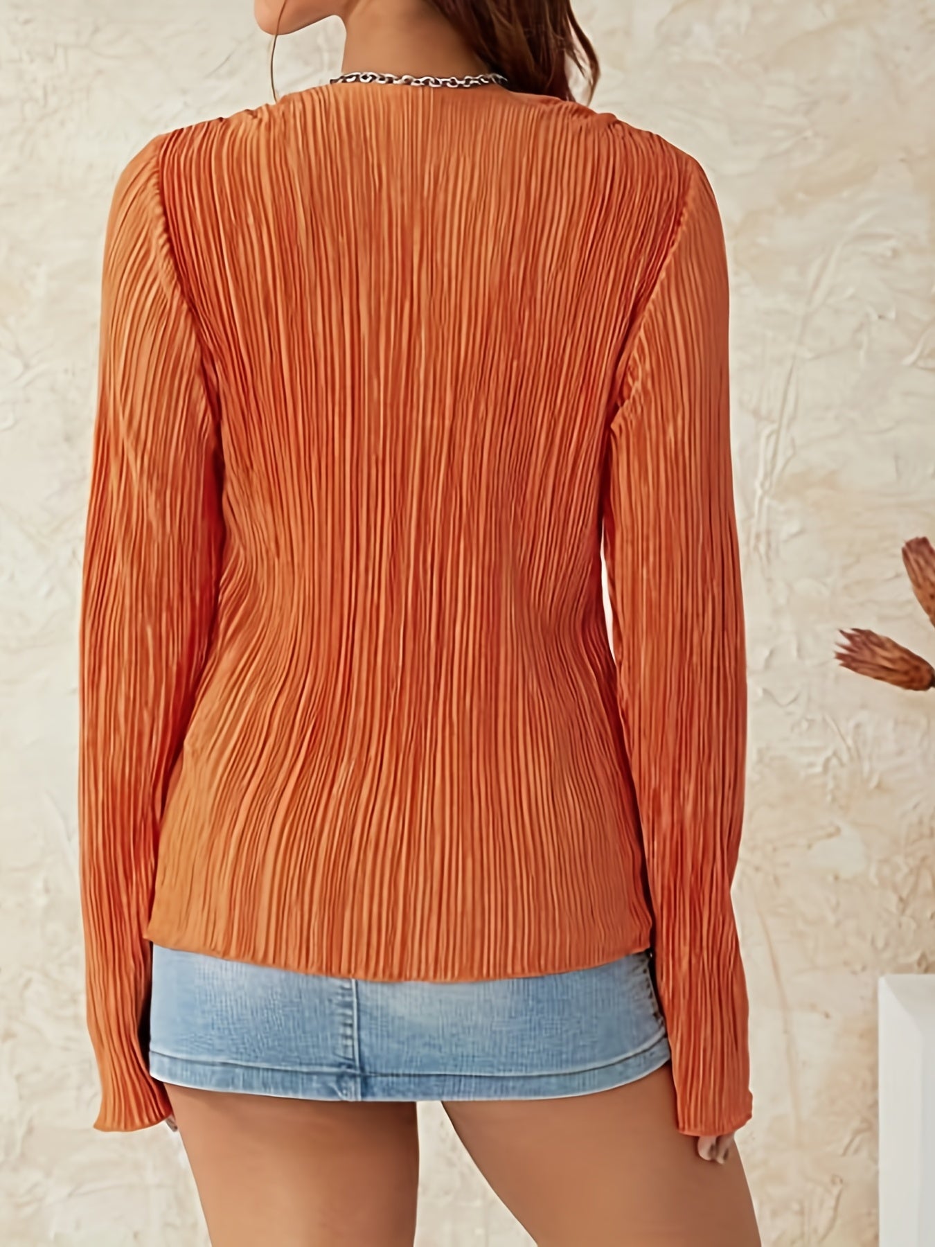 Women's Sheer Mesh Flare Sleeve Crop Top