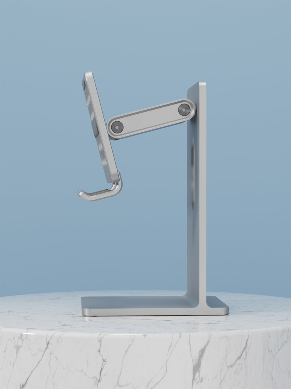 Ergonomic Tablet Stand Holder - Elevate Your Workspace with Universally Compatible Design, Fits iPad Pro, iPhone, and Android Devices, and Frees Up Desk Space