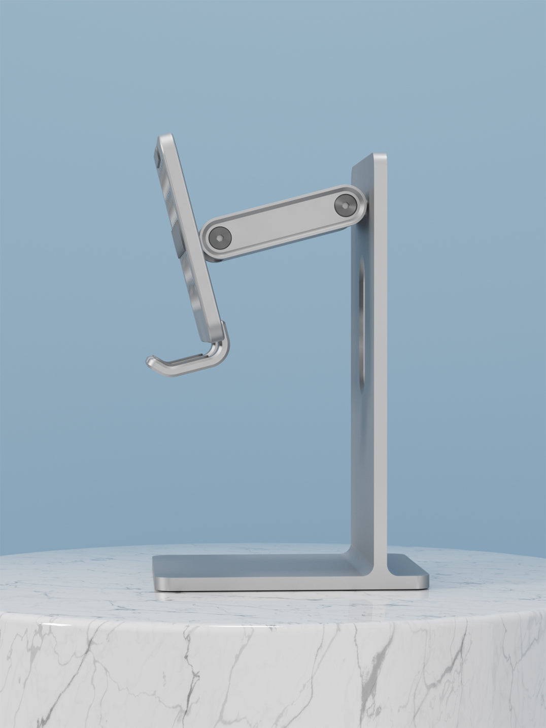 Ergonomic Tablet Stand Holder - Elevate Your Workspace with Universally Compatible Design, Fits iPad Pro, iPhone, and Android Devices, and Frees Up Desk Space