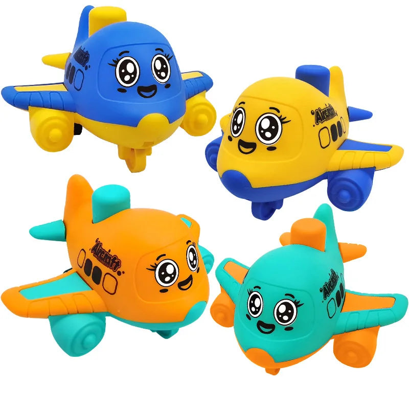 Press and Go aircraft Toys for Toddlers 1-3, Baby Animal Racing Cars, Infant Play Vehicle Set, Baby Push Go Friction Car Toys