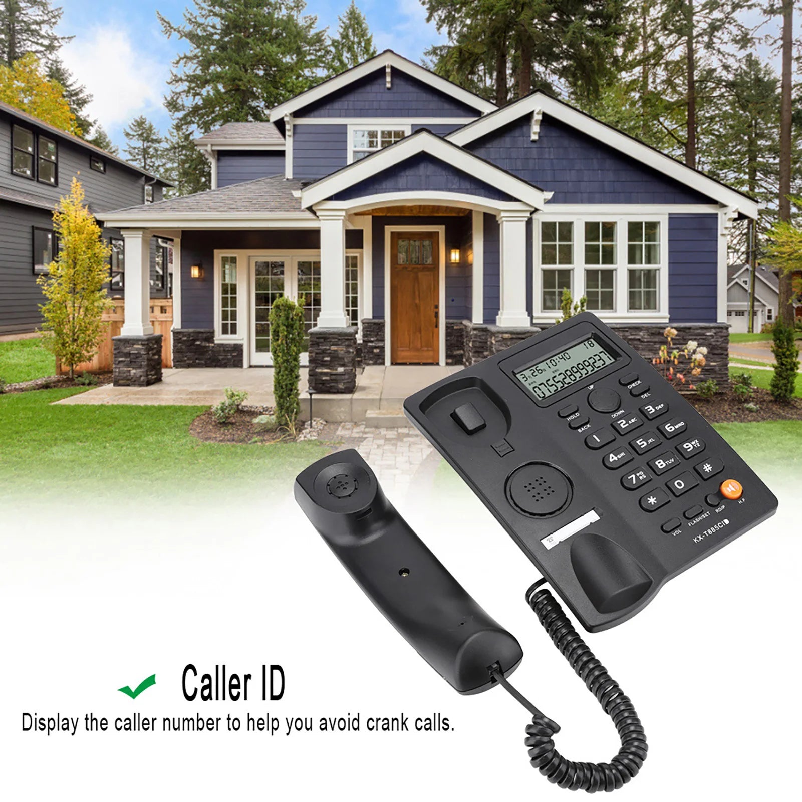 Caller ID Telephone Caller ID Telephone Handsfree Calling Home  Hotel Landline Phone English Hotel Telephone Home Phone
