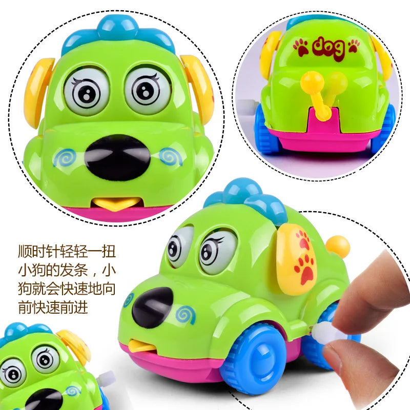 New Clockwork Toy Children's Cartoon Winding Creative Cute Chain up car Small Animal Baby Gift