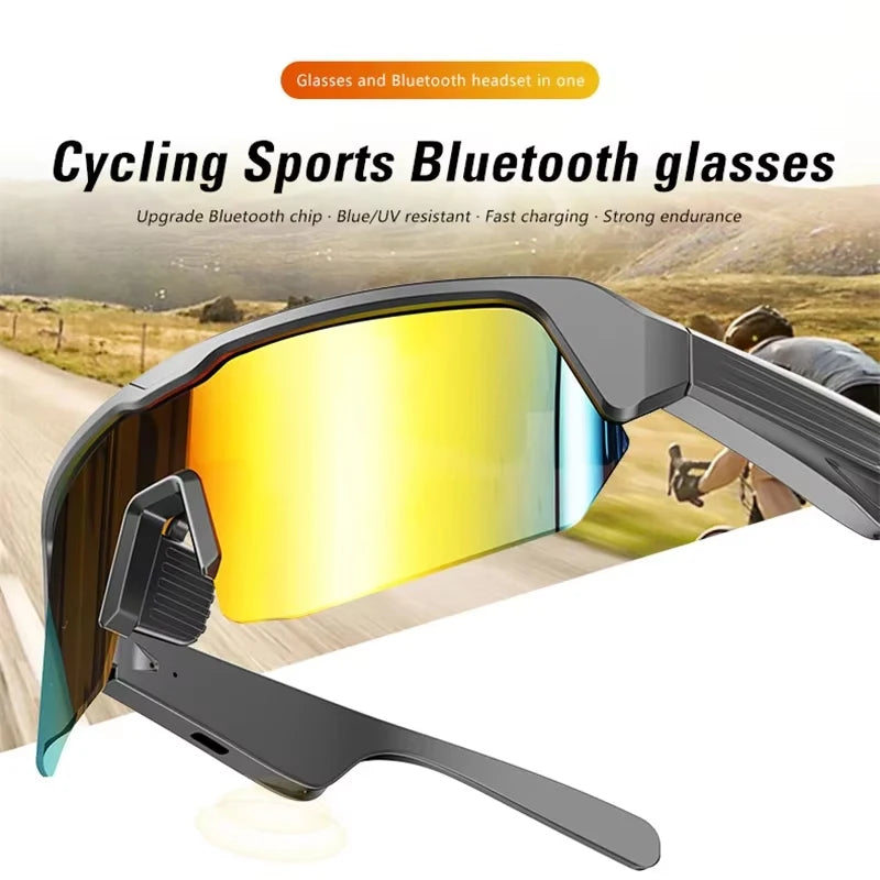 Cycling Running Bluetooth Smart Glasses Technology Audio Call Remote Headset Sunglasses Sports Driving Music Earbuds Headphones