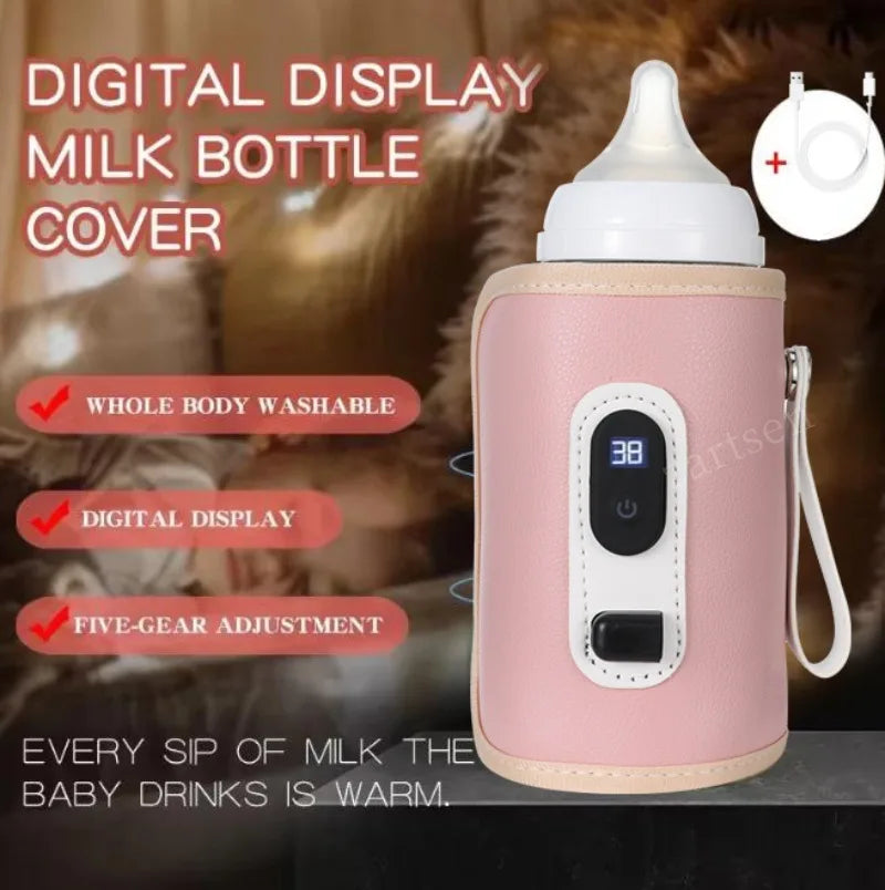Baby Milk Warmer Baby Nursing Bottle Heater, Portable USB Bottle Warmer for Car, Outdoor Travel Accessories Outdoor Portable