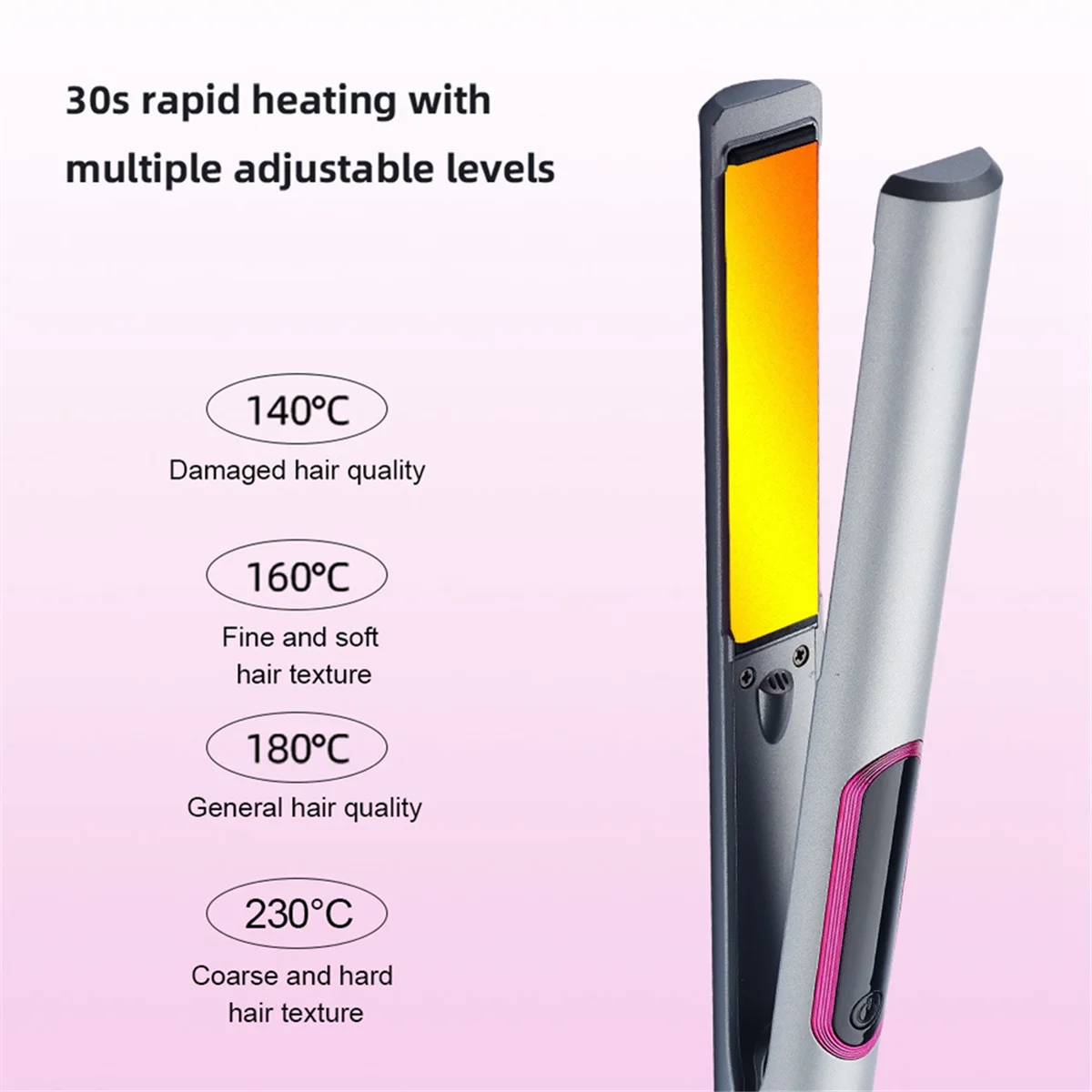 AA20-2 In 1 Hair Straightener And Curler For Styling Flat Iron Hairdressing Tools