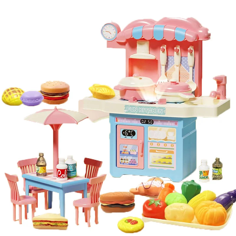 Simulated House Kitchen Toy Mini Kitchen Counter Set Fun House Playing Safe Sturdy Children Household Kitchen Toys