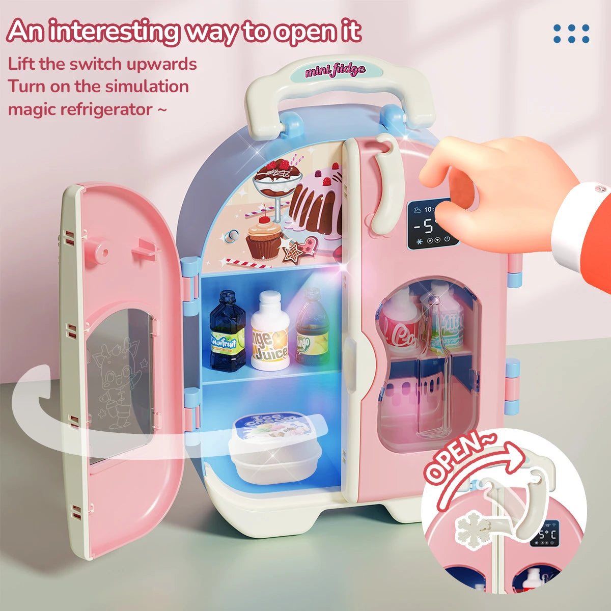 Simulated House Kitchen Toy Mini Kitchen Counter Set Fun House Playing Safe Sturdy Children Household Kitchen Toys
