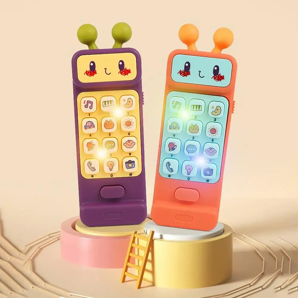 Children’s Cell Phone Toy Simulation Electronic Control Phone Toy with Music Light Early Educational Musical Toys For Boys Girls