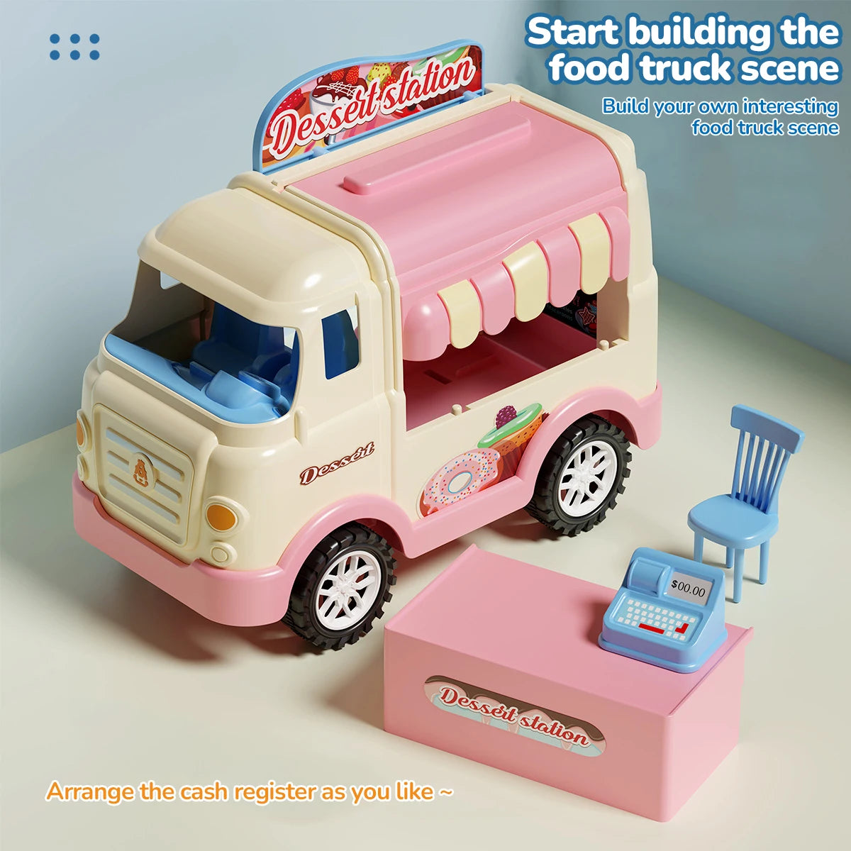 Simulated House Kitchen Toy Mini Kitchen Counter Set Fun House Playing Safe Sturdy Children Household Kitchen Toys