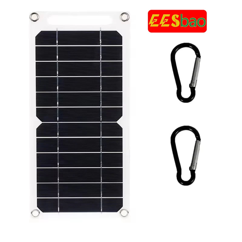 Wholesale Solar Panel  USB Waterproof Outdoor Hiking Camping Portable Battery Mobile Phone Charging Bank Charging Panel
