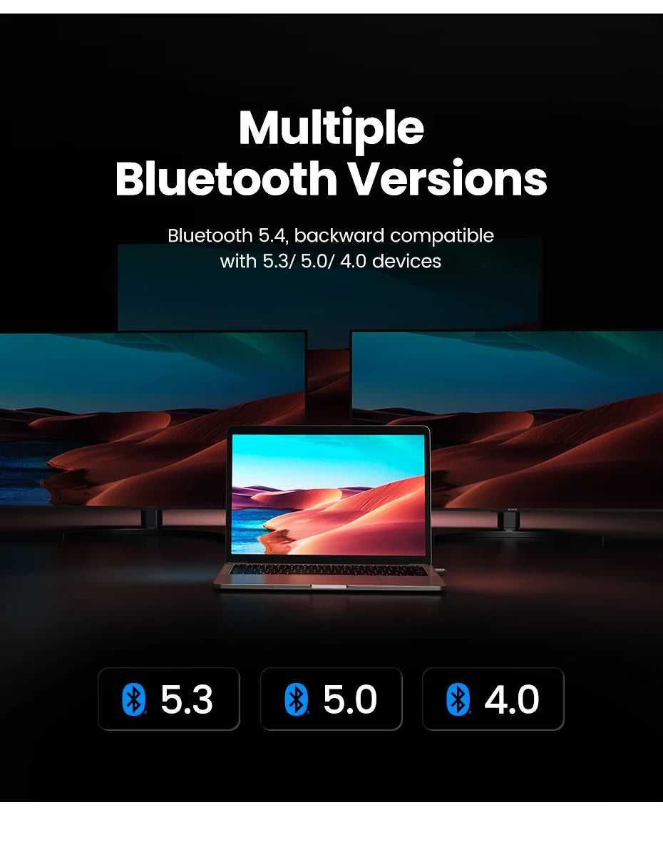 Bluetooth Adapter USB Bluetooth 5.4 for PC Dongle Adaptador Wireless Mouse Keyborad Music Audio Receiver USB Transmitter