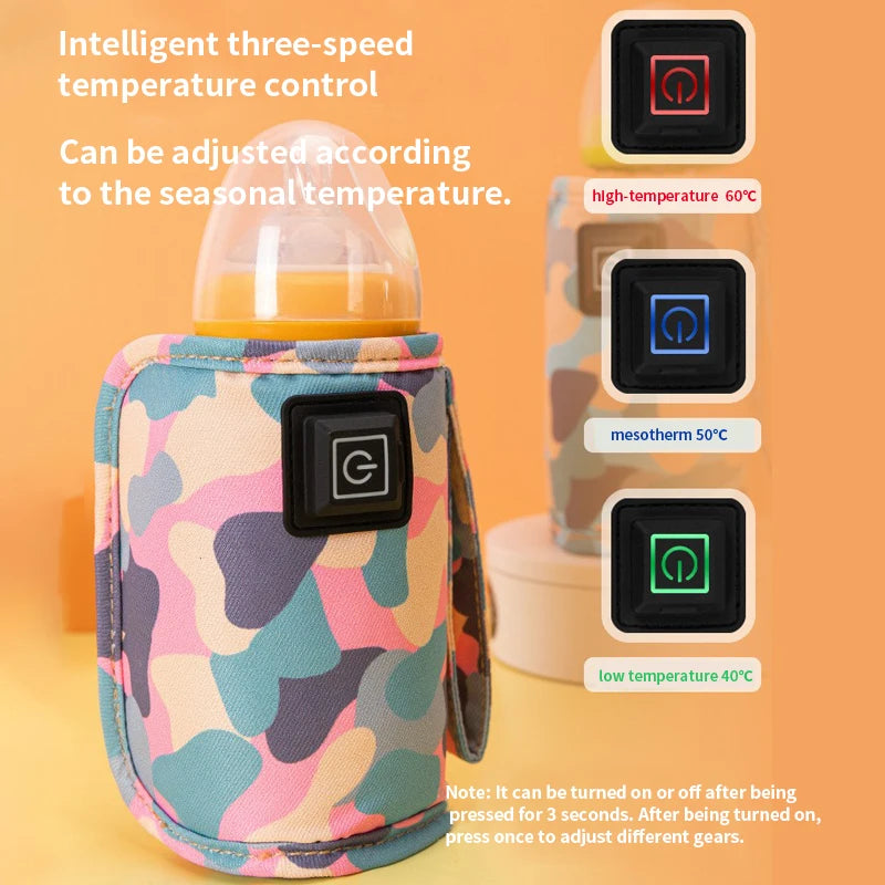 Baby Bottle Warmer Useful USB Plug Bottle Heater Safe Heating Convenient for Beverage Warming Bag Baby Milk Heater