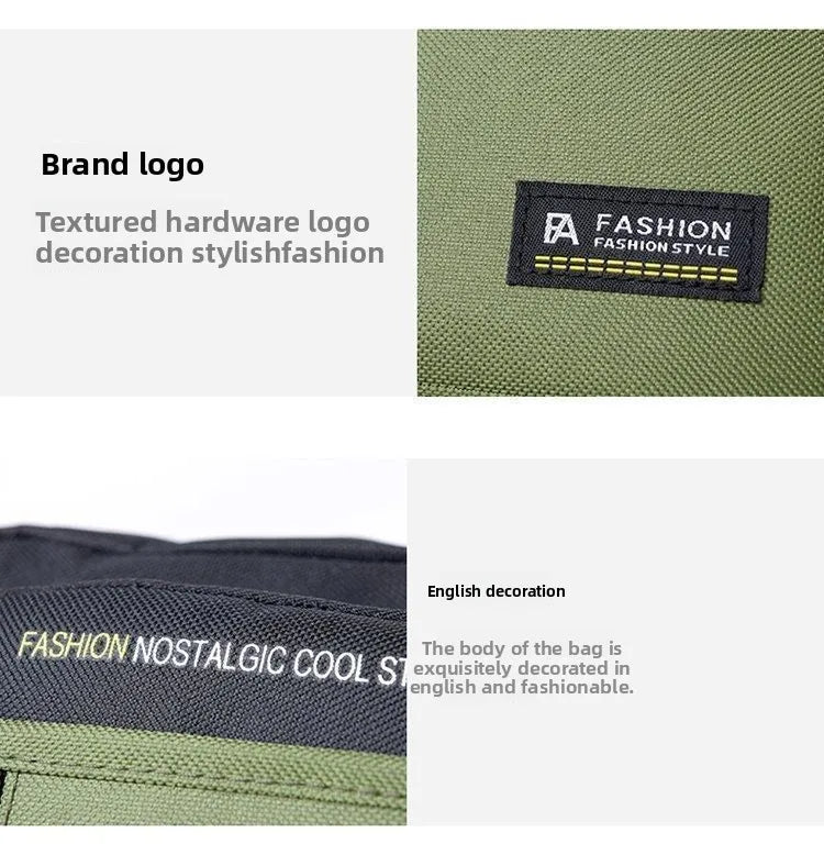 Fashion Men Crossbody Bag Single Shoulder Bags Big Capacity Storage Bag Multi-Pockets Business Crossbody Bags for Work Traveling