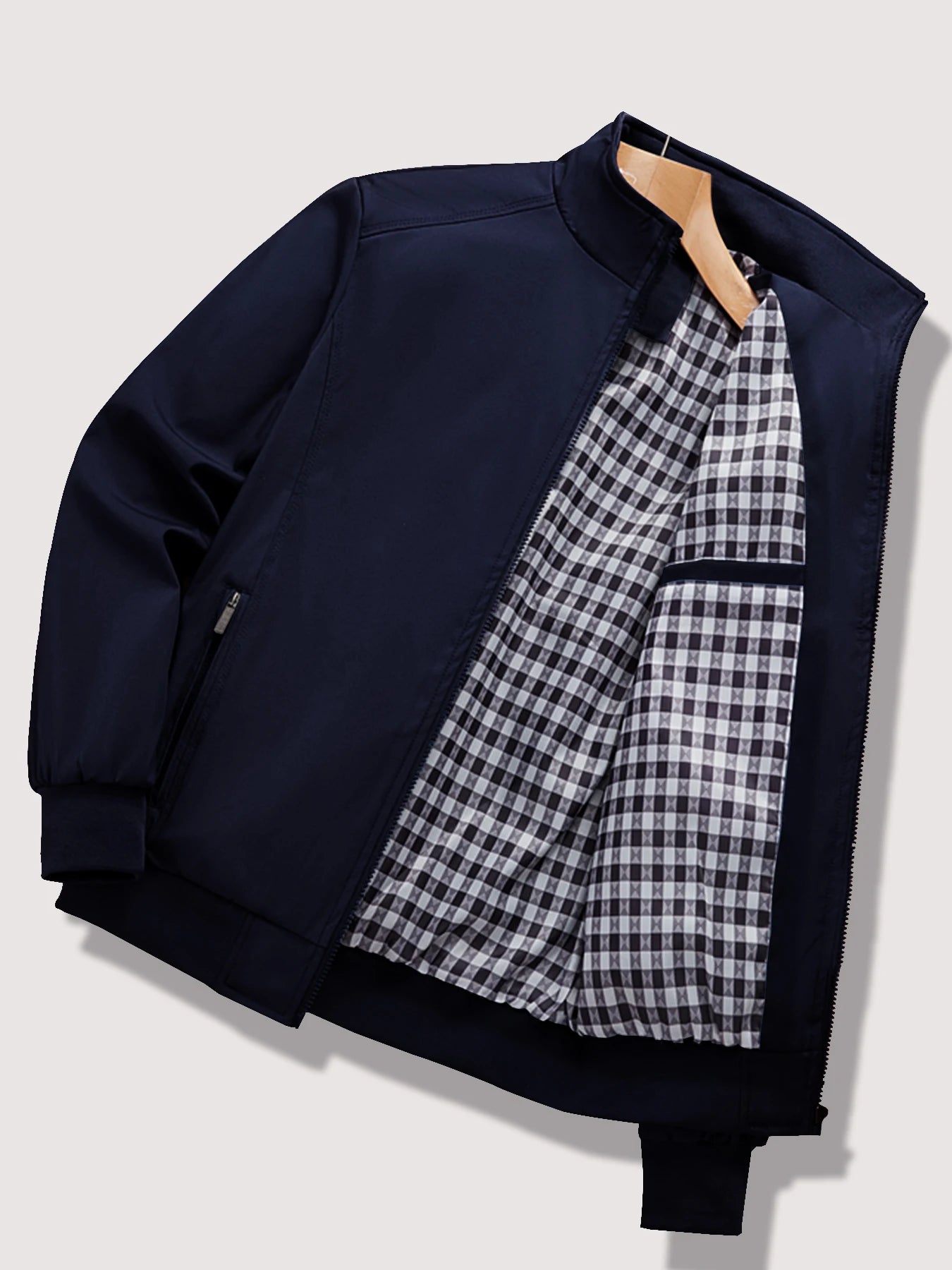 Men's Spring and Autumn New Casual Jacket 2024 New Solid Color Trend Business Casual Commuter Easiest for Match Coat Fashion Sta