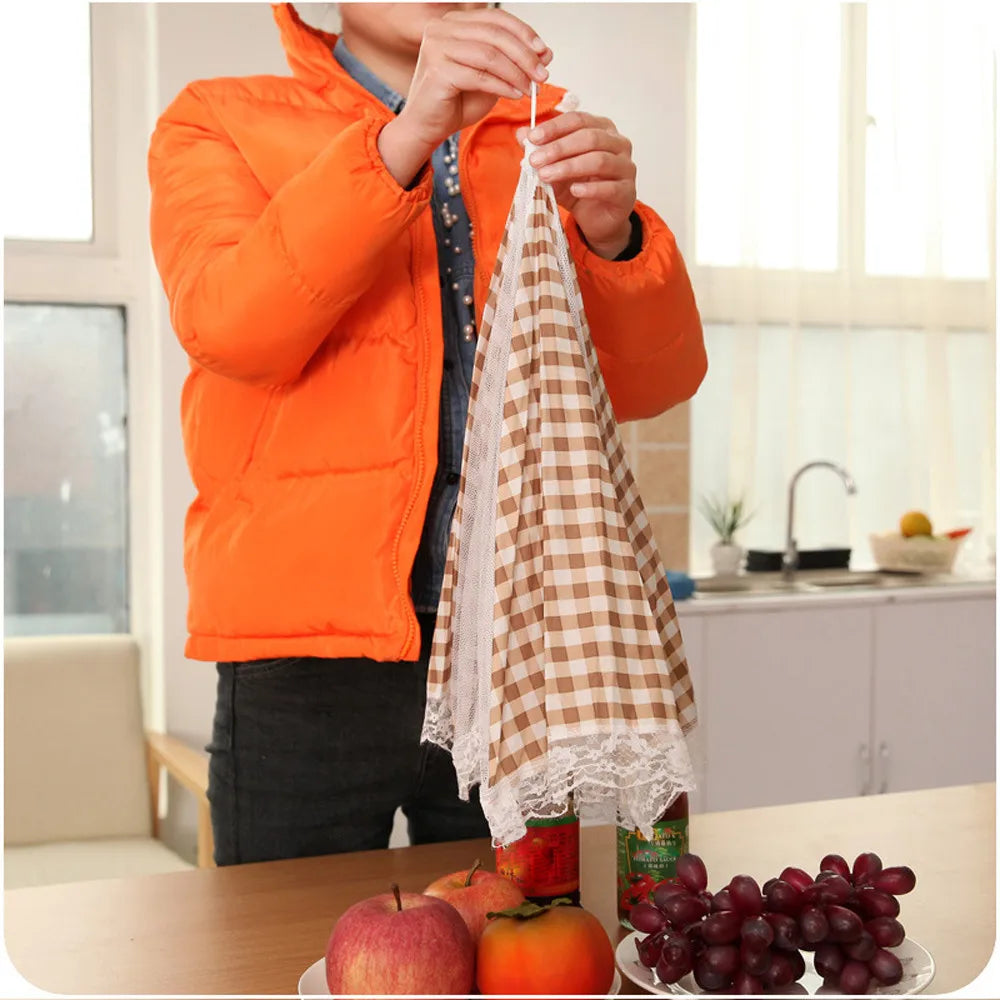 Kitchen Folded Food Cover Hygiene  Style Kitchen Food Dish Cover Kitchenware New Durable Novelty Reusable Kitchen Tools 
