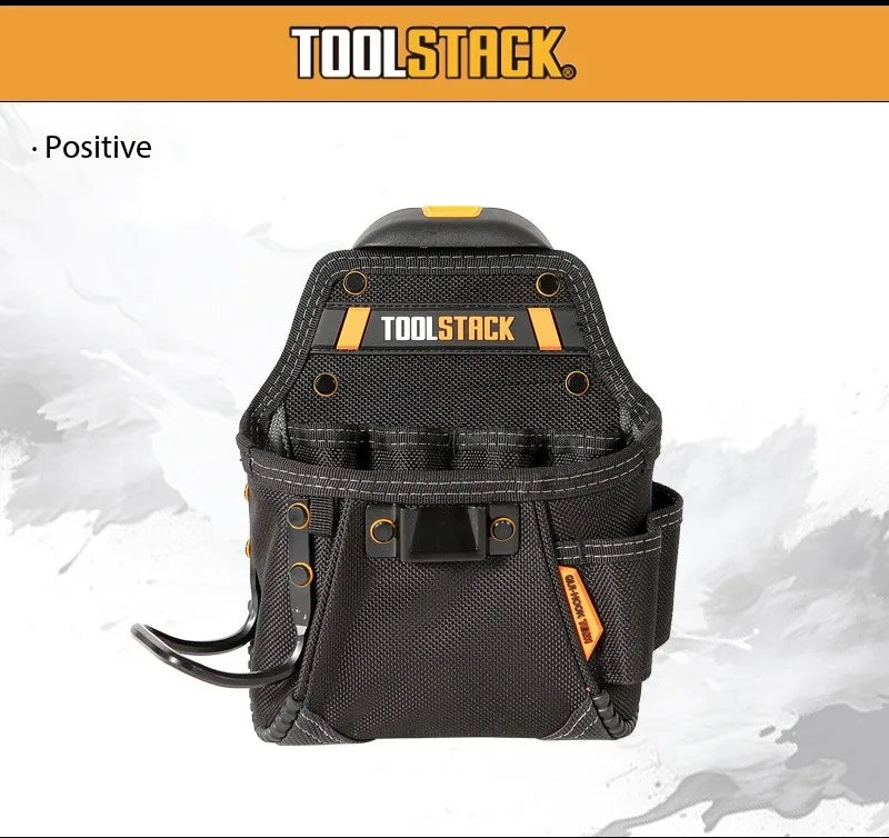 TOOLSTACK TSK-24 Utility Toolkit Hardwear Carpenter Work Tools Bag Storage Quick-Hook Kit Spanner Screwdriver Waist Pouch