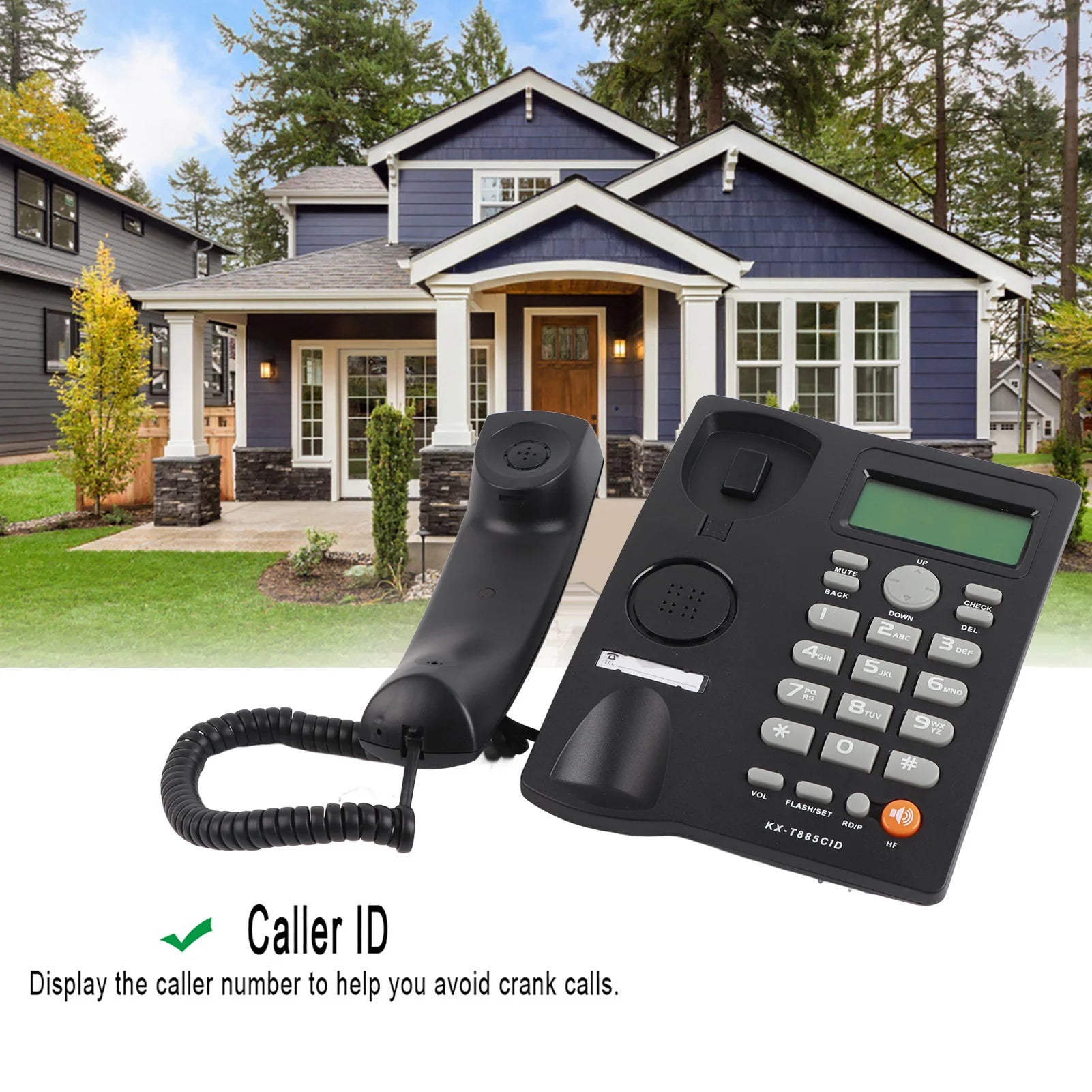 Caller ID Telephone Caller ID Telephone Handsfree Calling Home  Hotel Landline Phone English Hotel Telephone Home Phone