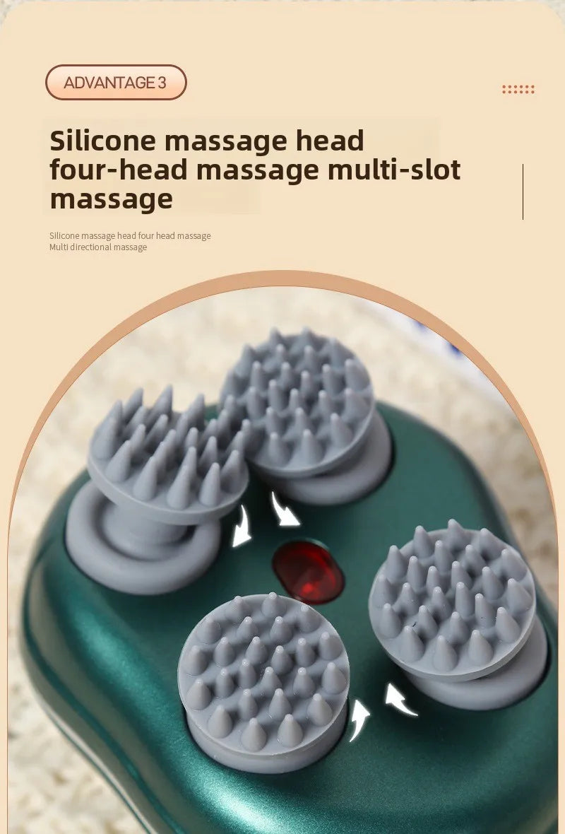 Pet Electric Head Massager Instrument Multi-functional Charging Cat Decompression Relax Tissue Kneading Vibrating Pet Products