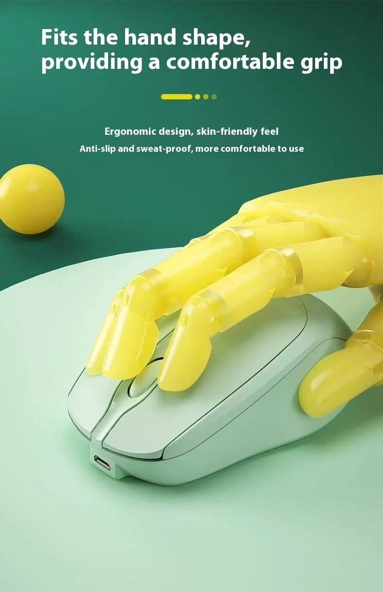 Bluetooth-Compatible Wireless Mouse 2.4G USB Wireless Computer Mouse Rechargeable Silent Mice For PC Laptop Macbook Tablet