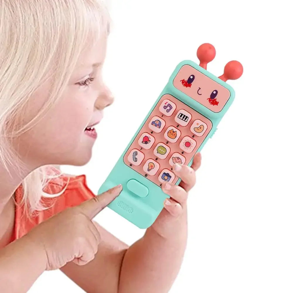 Children’s Cell Phone Toy Simulation Electronic Control Phone Toy with Music Light Early Educational Musical Toys For Boys Girls
