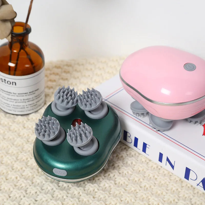 Pet Electric Head Massager Instrument Multi-functional Charging Cat Decompression Relax Tissue Kneading Vibrating Pet Products