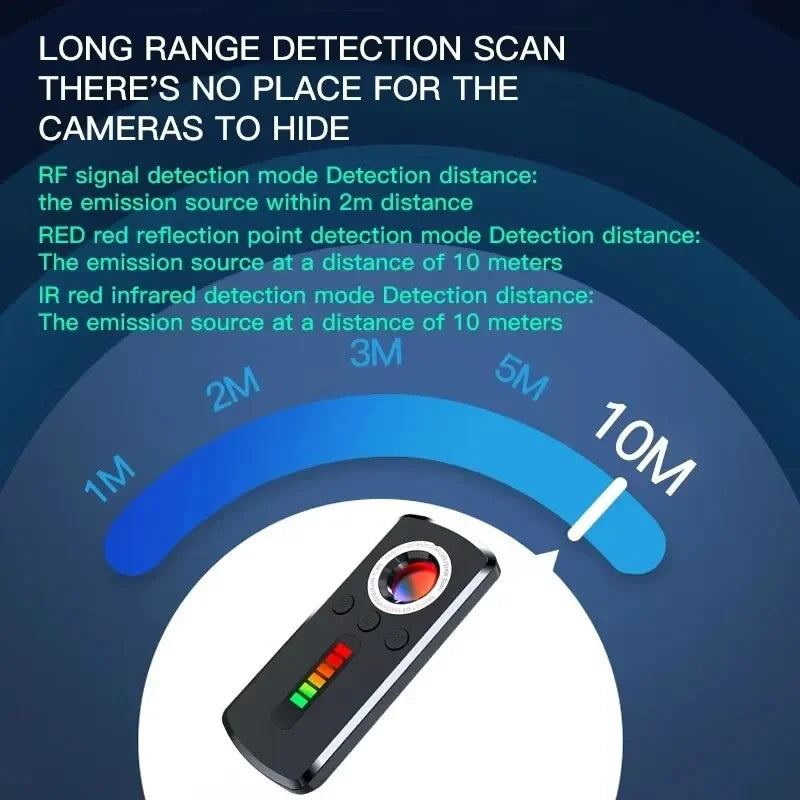 Hidden Camera Detector Anti Spy Gadget Car GPS Wireless Wiretapping Bug Spy Cameras Listening Devices Hotel Car Office Security