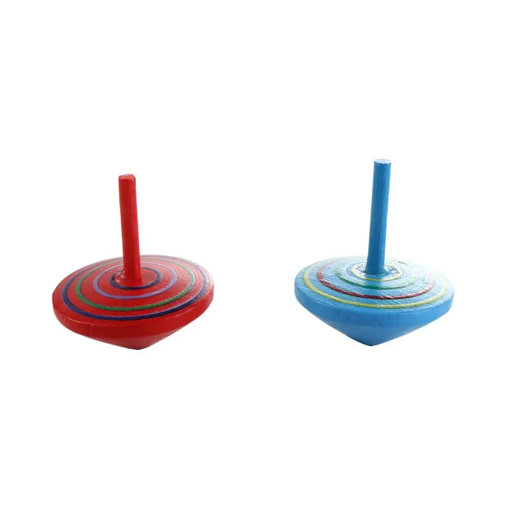 Toys Educational Game Peg-Top Desktop Toys Wooden Rotate Gyro Woode Spinning Top Toy Desktop Spinning Top Wooden Gyro Toys