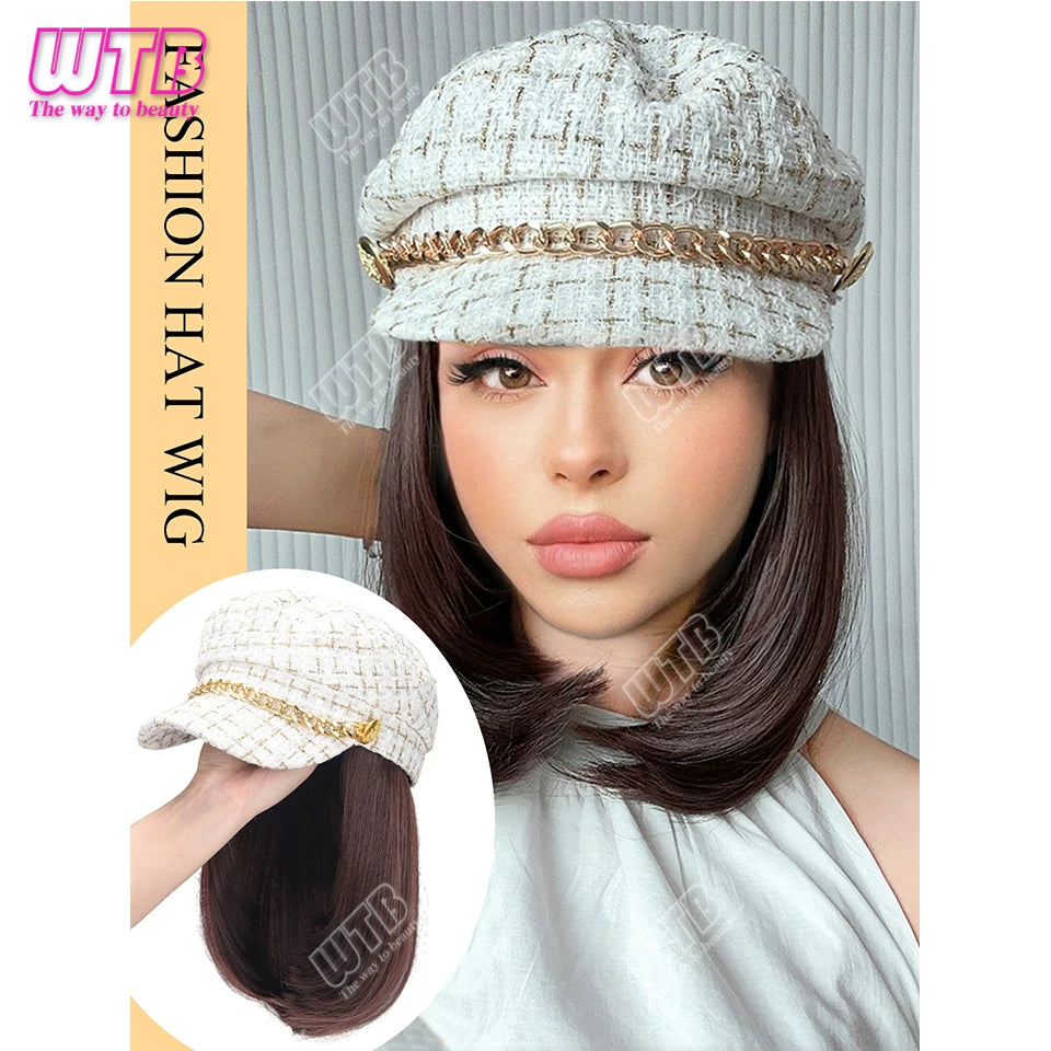 Hat With Hair Attached For Women Ponytail Curly Hair Hair Wig With Hair Cap Styling Baseball Baseball Cap Ponytail Hat Wig