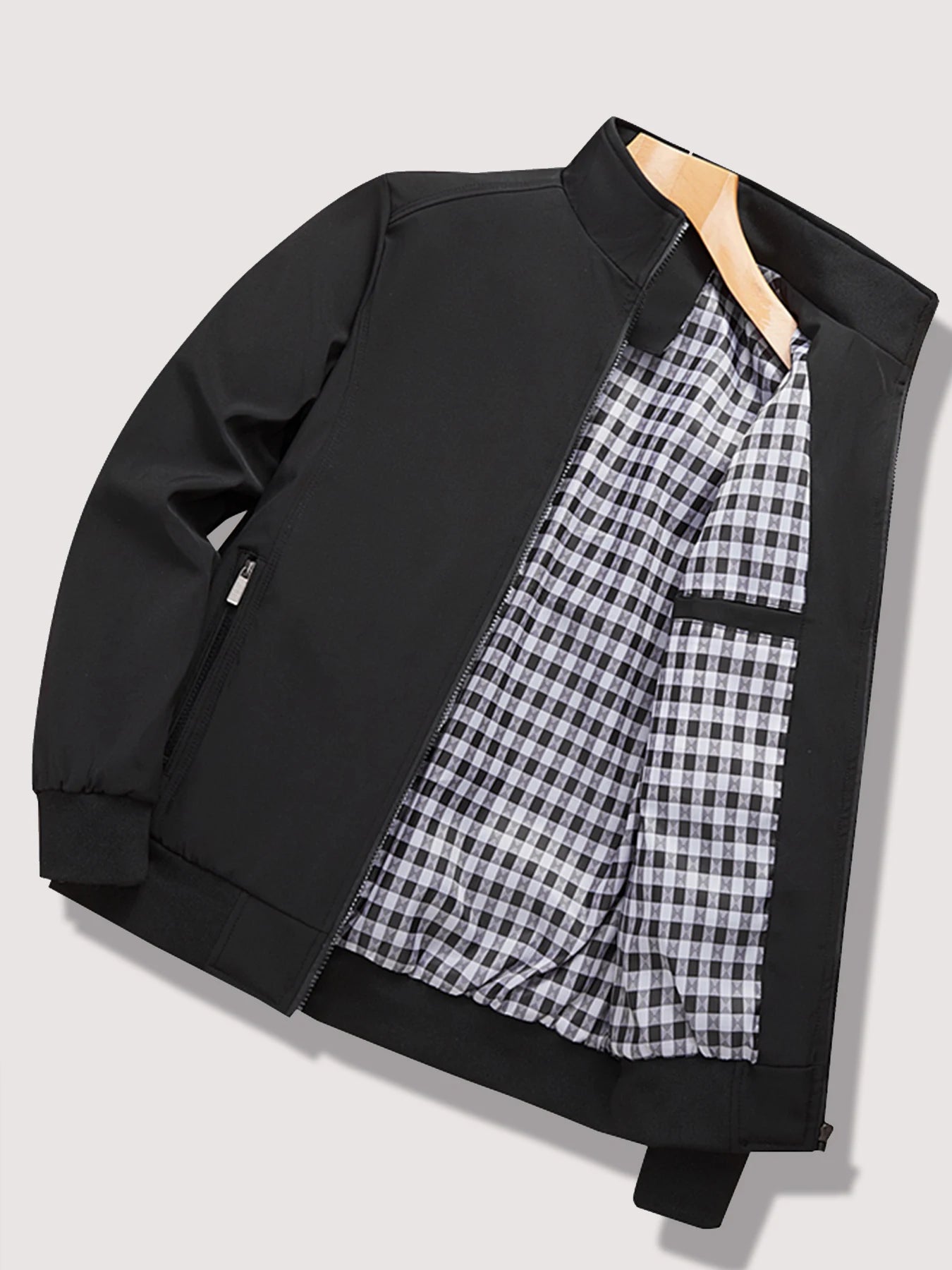 Men's Spring and Autumn New Casual Jacket 2024 New Solid Color Trend Business Casual Commuter Easiest for Match Coat Fashion Sta