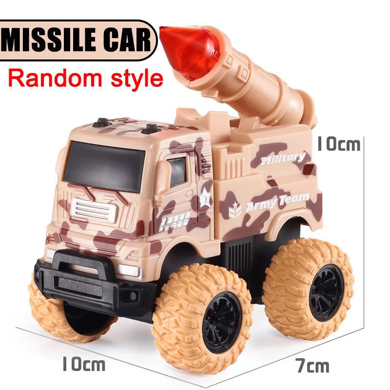 Pull Back Toy Car  Inertial Rotation Car Four-wheel Drive Off-road Vehicle SUV Racing Power Car Children's Toy CarGift