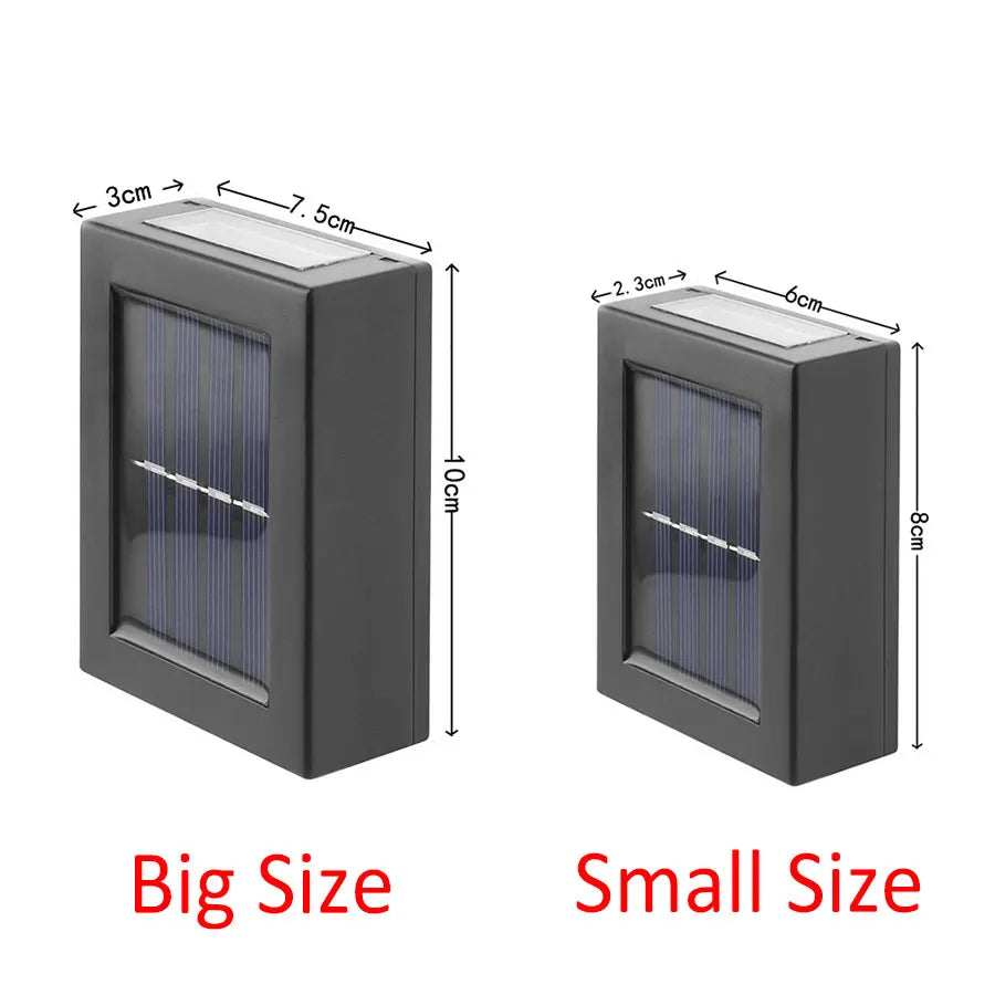 Solar Light Outdoor Up and Down Wall Washer Light Waterproof Solar Lamp for Garden Street Landscape Balcony Yard Porch Decor