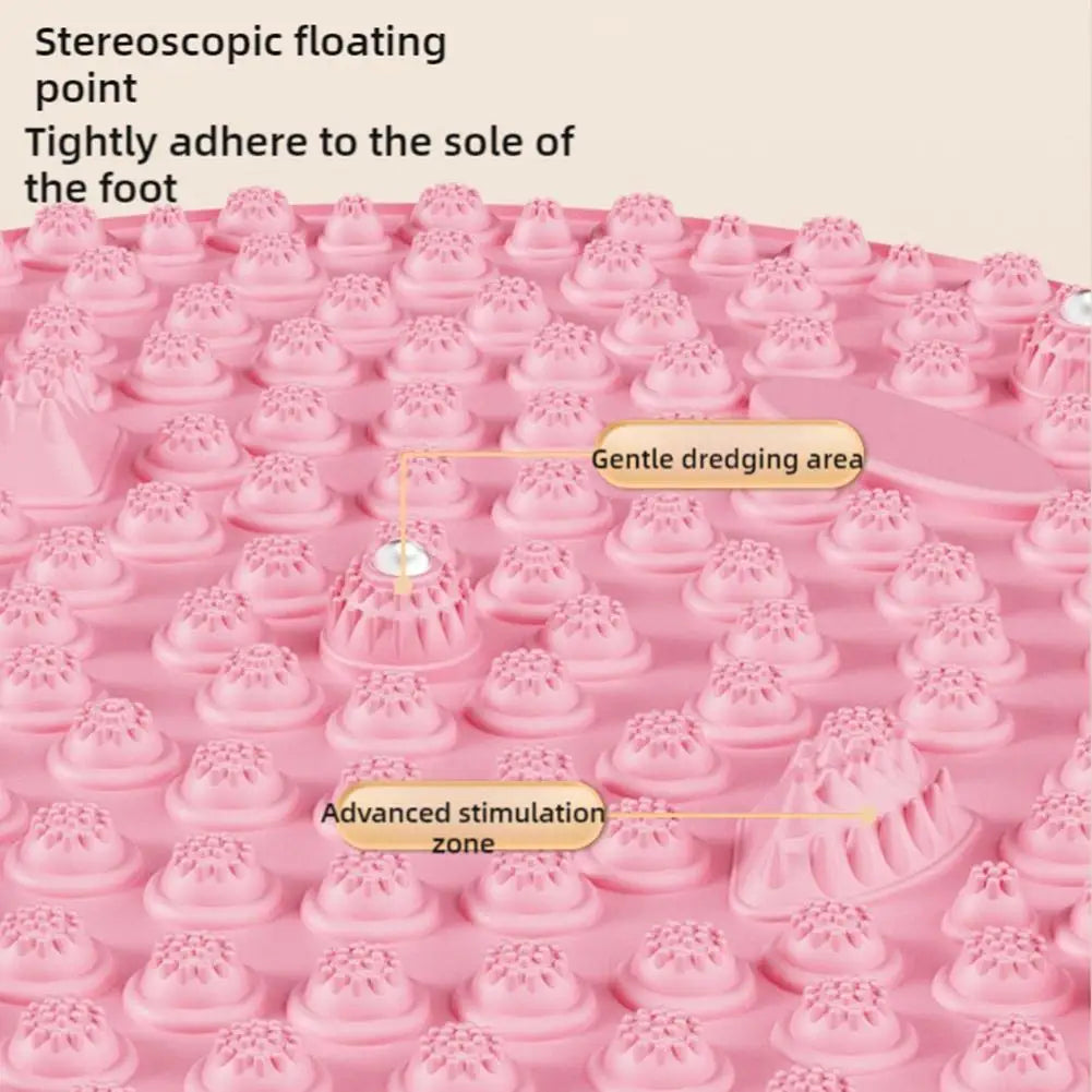 Foot Yoga Massage Acupressure Board Mat Muscle Relaxation Round Exercise Mat Fitness Foot Training Massage Acupressure Mat