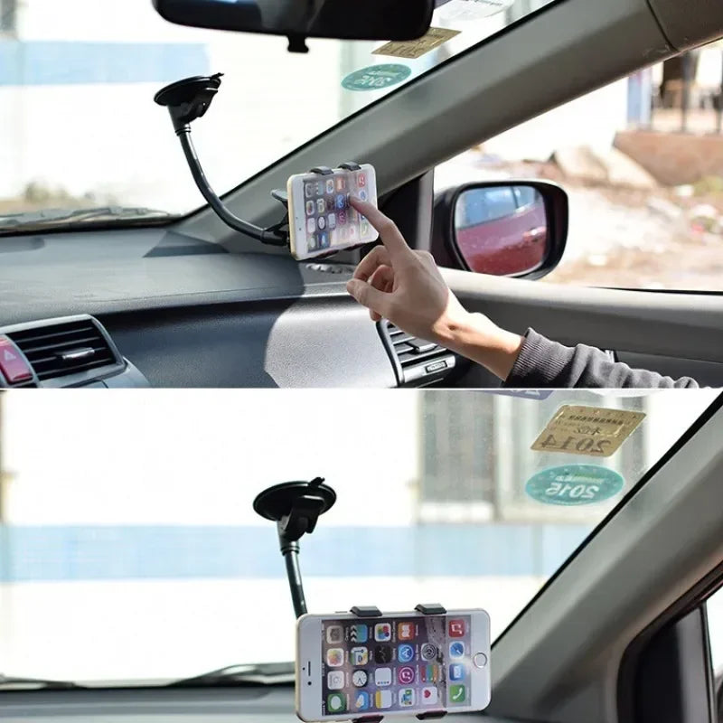 Cell Phone Holder Car, Windshield/Dashboard/Window Car Phone Holder Mount, Suction Cup Phone Mount for Car Truck Compatible